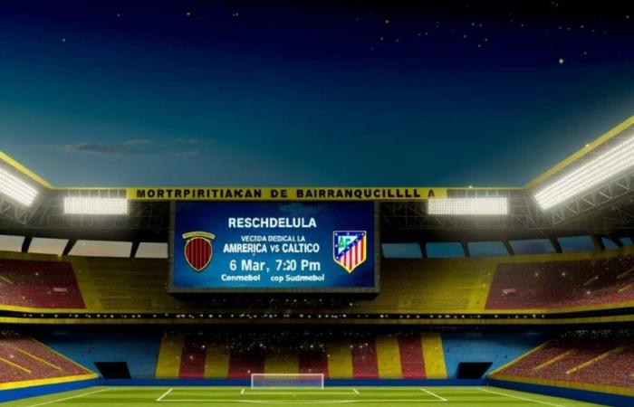 The América Vs Atlético Junior match for the 2025 Copa Sudamericana has been rescheduled, CONMEBOL announces