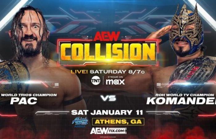 PAC vs. Komander & More Added To 1/11 AEW Collision, Updated Card