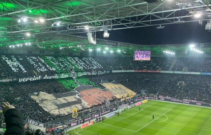 Gladbach: Choreo against FC Bayern Munich