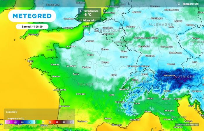 less than -10°C this morning! Temperatures will drop again!