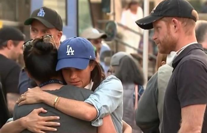 in video, Meghan Markle and Prince Harry, moved to tears among the victims