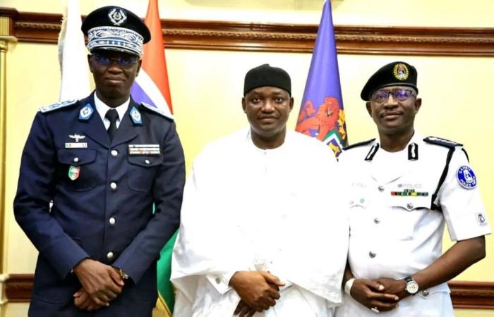 DGPN Mame Seydou Ndour received by President Adama Barrow