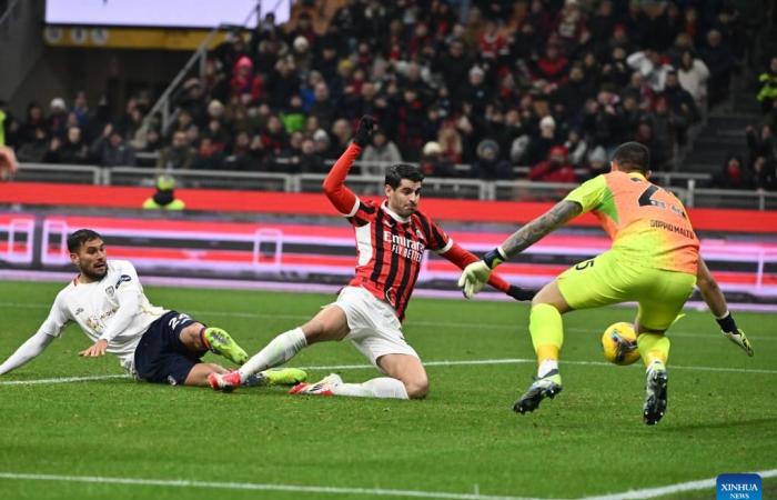 Serie A football match: AC Milan vs. Cagliari-Xinhua