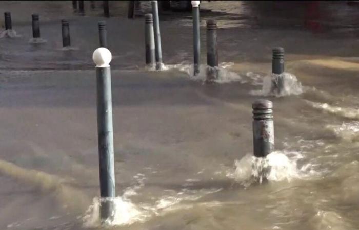 Floods in the Eure: the Epte overflows at Gisors