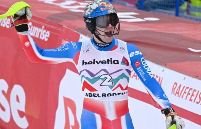 Alpine skiing – World Cup. Adelboden: Clément Noël wins the slalom brilliantly and returns to the summits