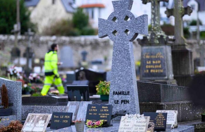 Jean-Marie Le Pen buried this afternoon in Brittany