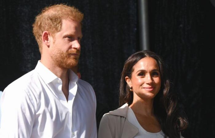 Prince Harry and Meghan at the scene of the fires in Los Angeles