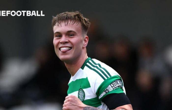 Cummings, Kenny and Montgomery on Celtic bench at Dingwall