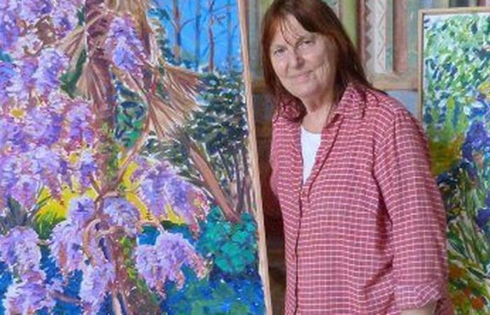 Tribute in the Gers: the artist Peggy Kluck has closed her color box