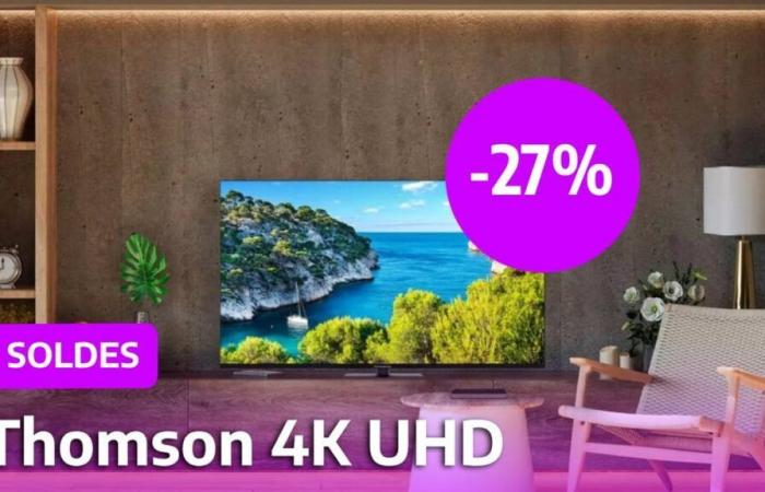 Auchan sales: This 4K UHD television perfect for your game console sees its price reduced by 27% for the sales!