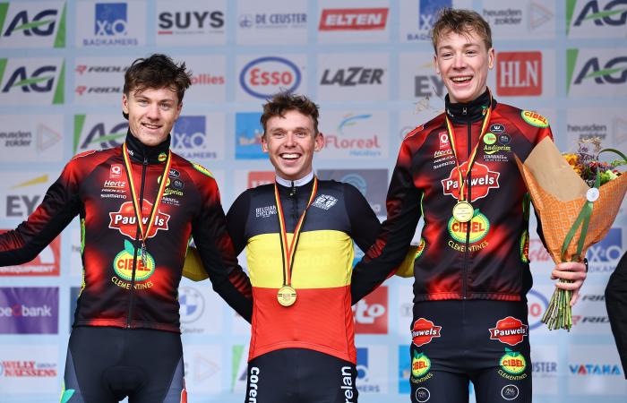 Belgian cyclocross championships: Aaron Dockx crowned Belgian champion among the Espoirs after a sprint with Yordi Corsus