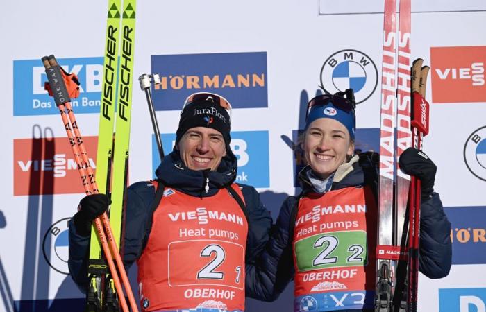 Lou Jeanmonnot and France second in the mixed relay, Quentin Fillon Maillet also shines in Oberhof