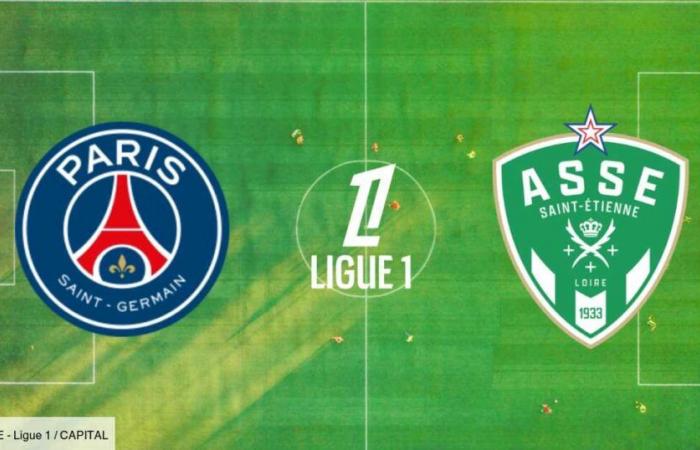 at what time and on which channel to watch the PSG against Saint-Etienne match?