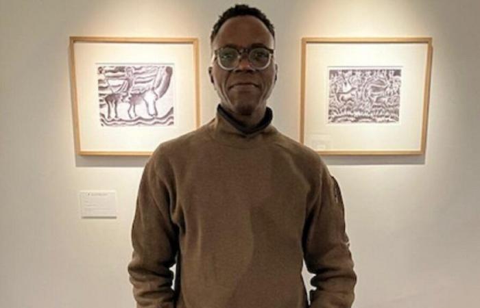 Beninese artist Makef exhibits his luminous drawings in Paris