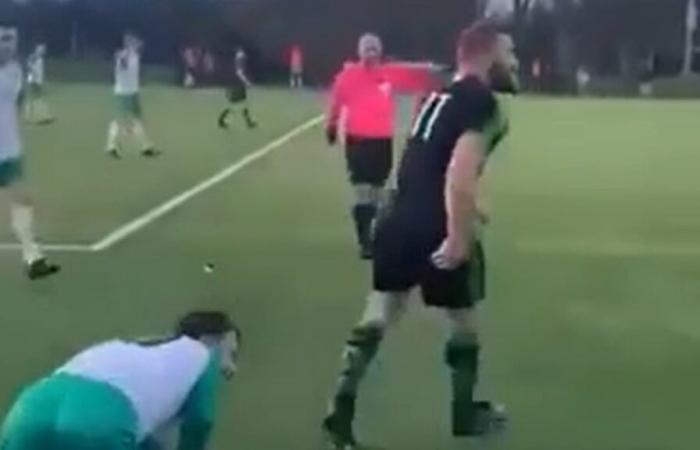 Conor McGregor gets physical in local football match