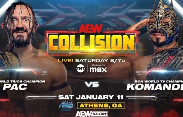 PAC vs. Komander Added To 1/11 AEW Collision, Updated Card