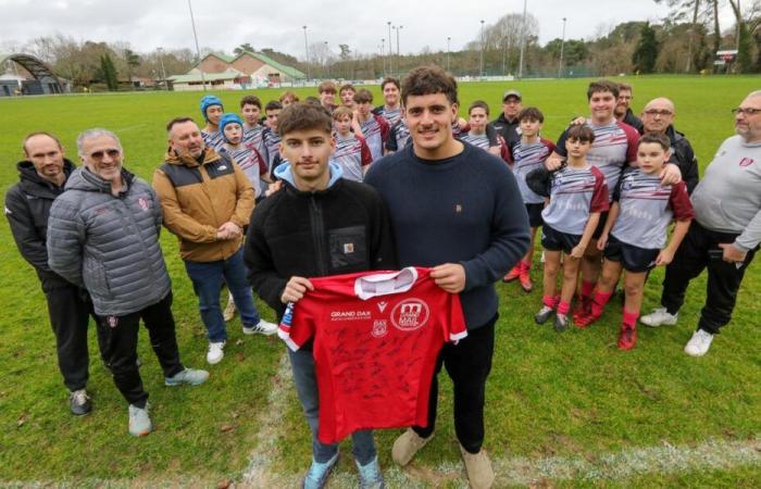 after his cardiorespiratory arrest, Antonin, 15, found his rugby team