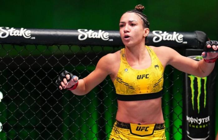 Amanda Ribas jokes she won’t rule out return to flyweight because ‘it’s hard to say no’ to Mick Maynard