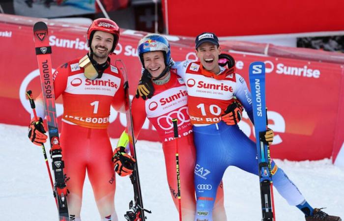 Marco Odermatt completes Adelboden giant slalom four-peat