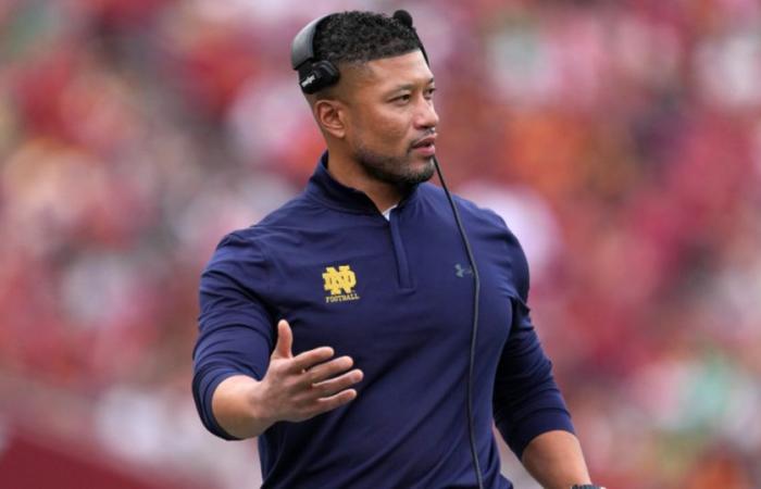 Chicago Bears interested in Notre Dame coach Marcus Freeman