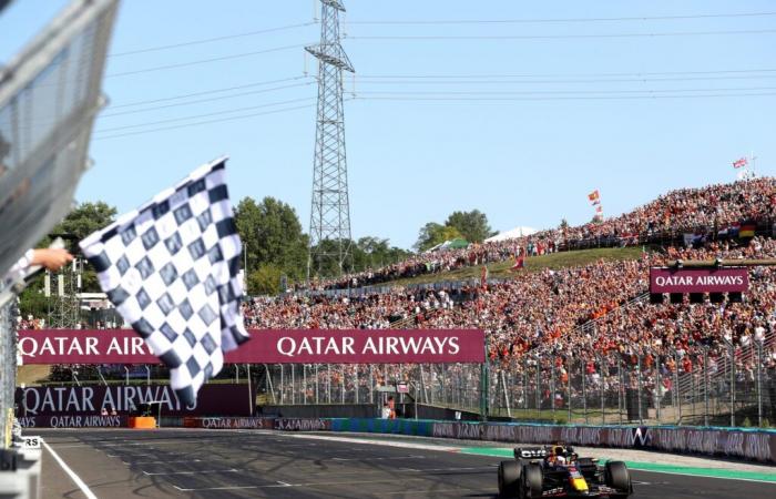 Put your name on the checkered flag of an F1 Grand Prix