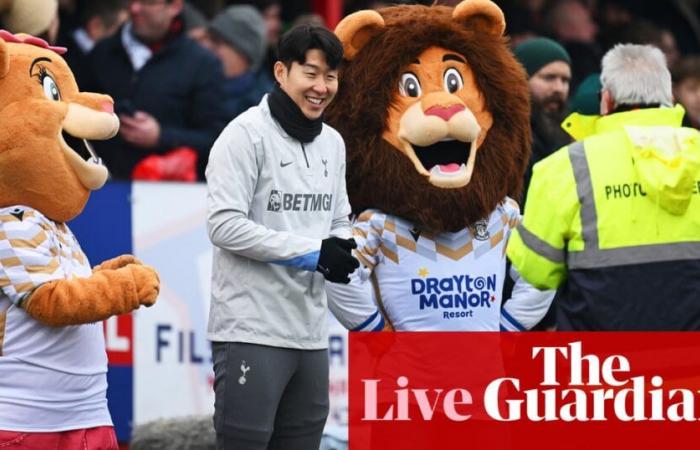 Tamworth v Tottenham: FA Cup third round – live | FA Cup