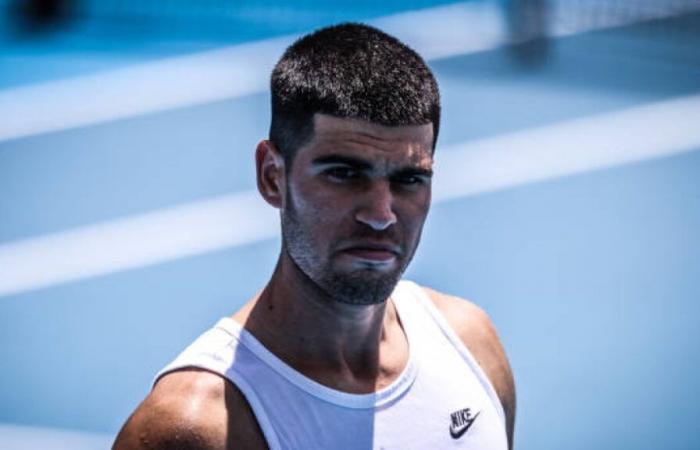 Alcaraz and Sinner share training court due to rain in Melbourne