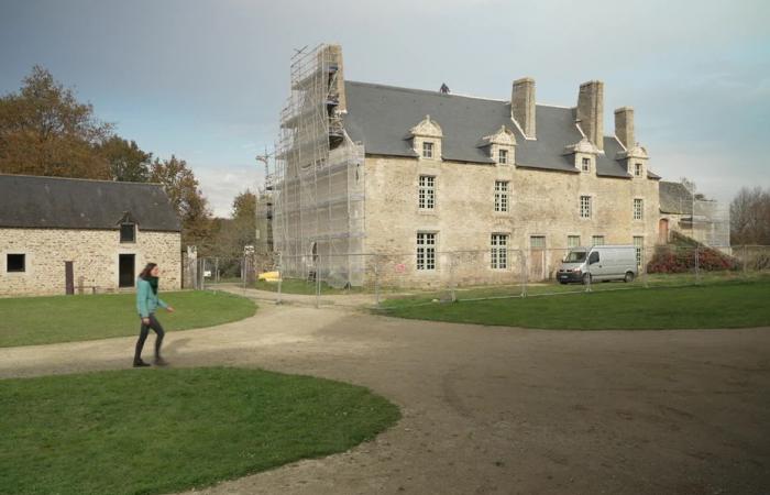 A fire broke out at the Manoir de Kernault, property of the Finistère Departmental Council