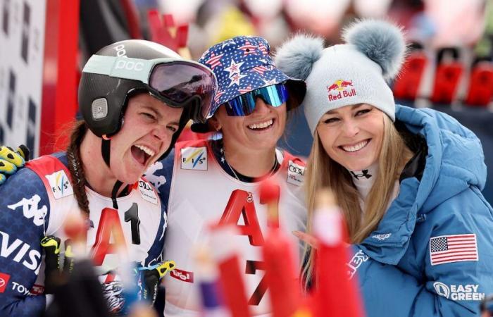 Vodka after a wild Super-G rodeo: Lindsey Vonn continues the comeback fairy tale with a spectacular ride