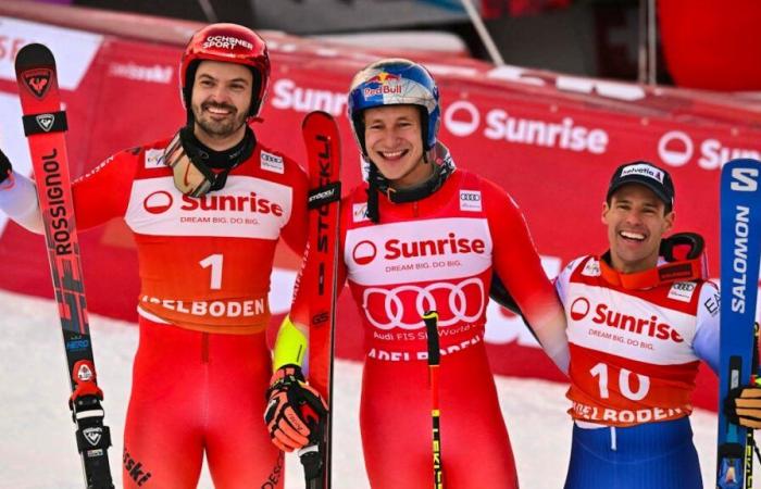 Odermatt first, Meillard second in the giant of Adelboden