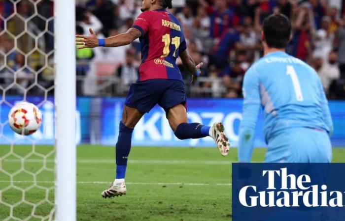 Barcelona thrash Real Madrid in chaotic clásico Spanish Super cup final | European club football