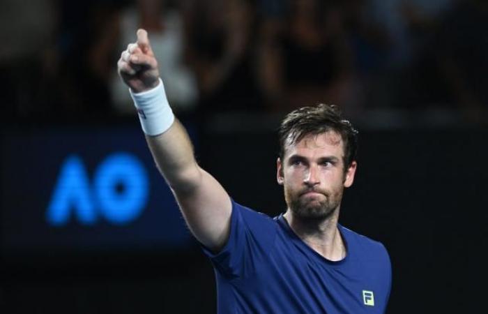 Quentin Halys wins in five sets against Adam Walton in the first round of the Australian Open, after being down two sets to zero