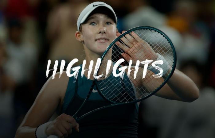 Australian Open | Mirra Andreeva, 17 years old and still in a hurry: The highlights of her first round – Tennis Video