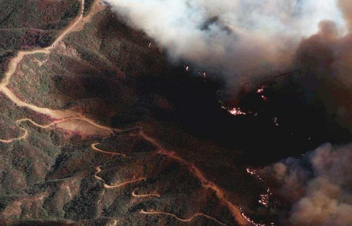 Raging fires in the hell of Los Angeles… and terror from “gusts of wind”