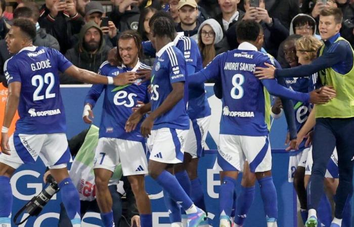 Strasbourg wins in Toulouse, Montpellier dives against Angers