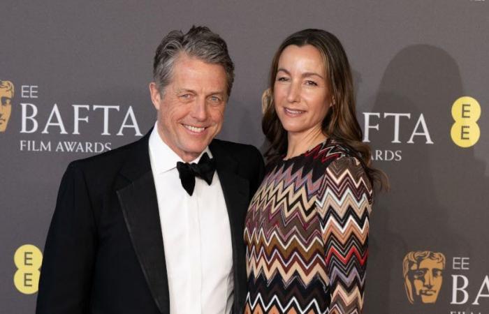 Hugh Grant forbids his wife from watching a film in his repertoire, but which one?