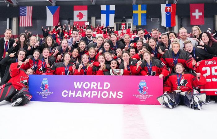 Canada wins gold at 2025 IIHF U18 Women’s World Championship