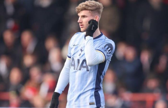 Timo Werner slaughtered by fans after Tottenham disasterclass in Tamworth FA Cup clash