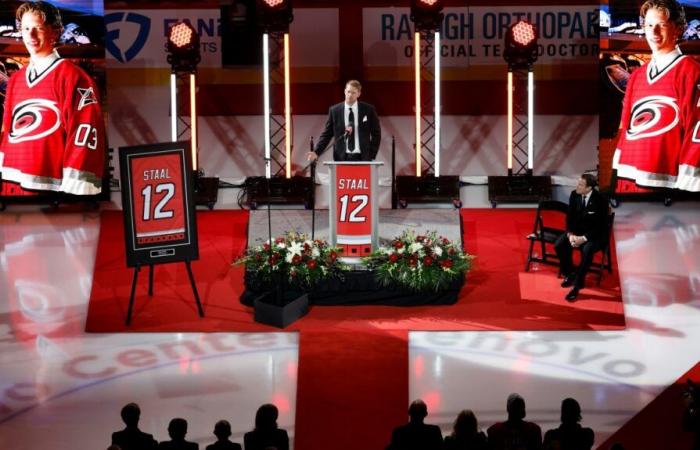 NHL: Hurricanes retire Eric Staal’s number 12 jersey