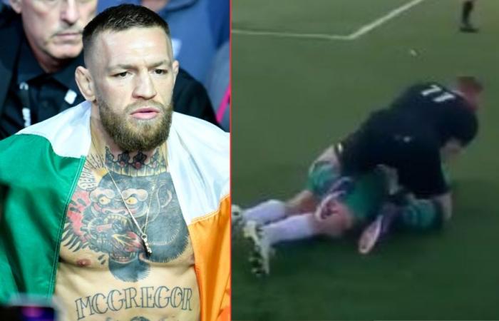 ‘No mercy’… Conor McGregor accused of ‘using MMA’ to brutalise amateur soccer player during game