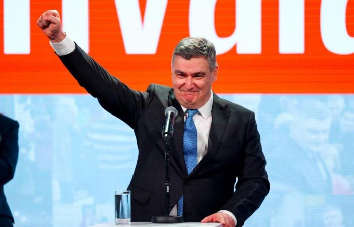 the outgoing Zoran Milanovic re-elected hands down