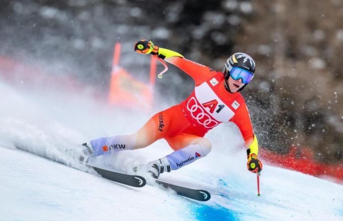 Super-G of St. Louis. Anton: Lauren Macuga stands, Gut-Behrami 5th