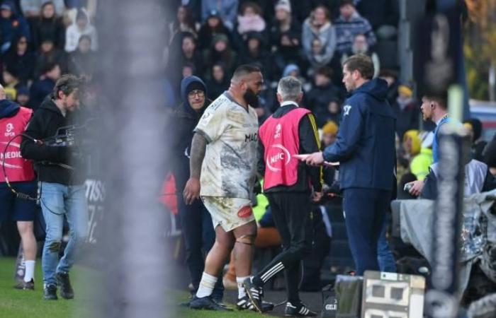 Rochelais Reda Wardi, Uini Atonio and Judicaël Cancoriet injured against Leinster in the Champions Cup