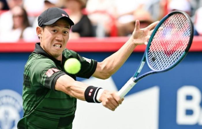 Nishikori saves two match points, knocks down Monteiro in first round at Australian Open