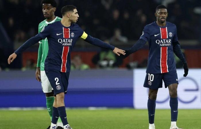 PSG wins thanks to a double from Ousmane Dembélé against ASSE