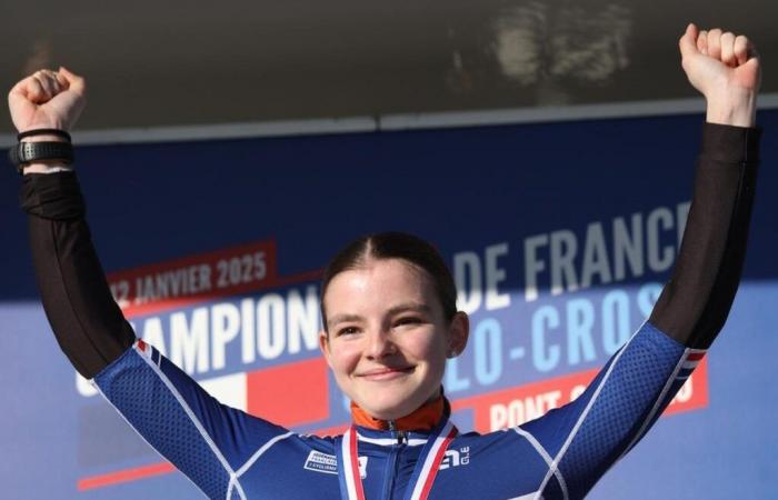 One more coronation for Lucie Elizalde, now French U17 cyclo-cross champion!