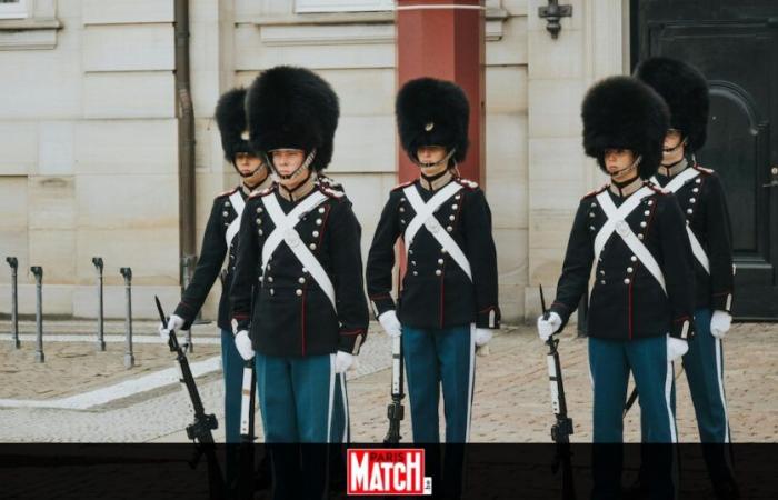 Royal drama: a guard impales his head in front of the Stockholm Palace