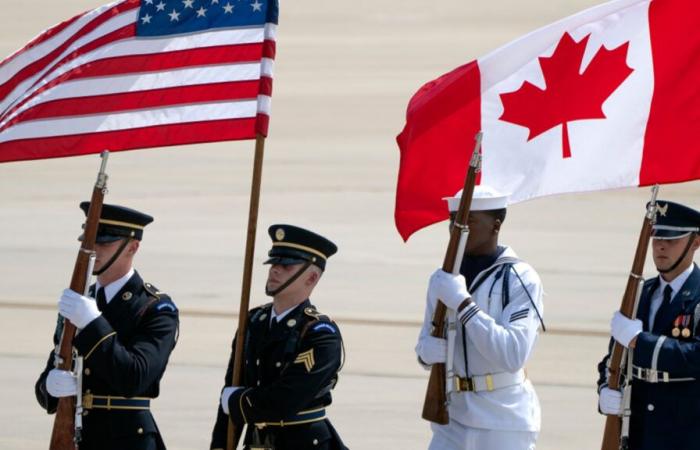 Are there American military bases and troops in Canada?