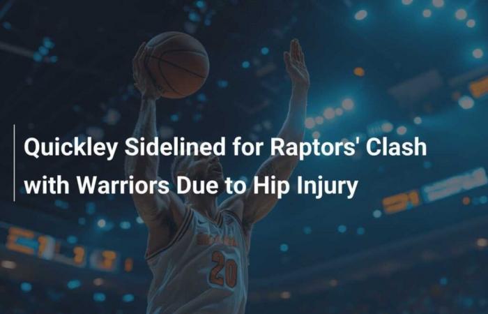 Quickley out for Raptors clash with Warriors due to hip injury