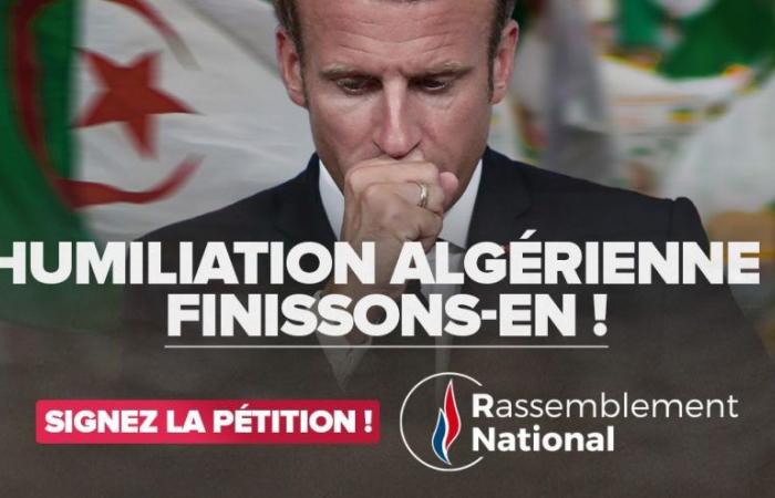 National Rally – Algerian Humiliation: let’s put an end to it!